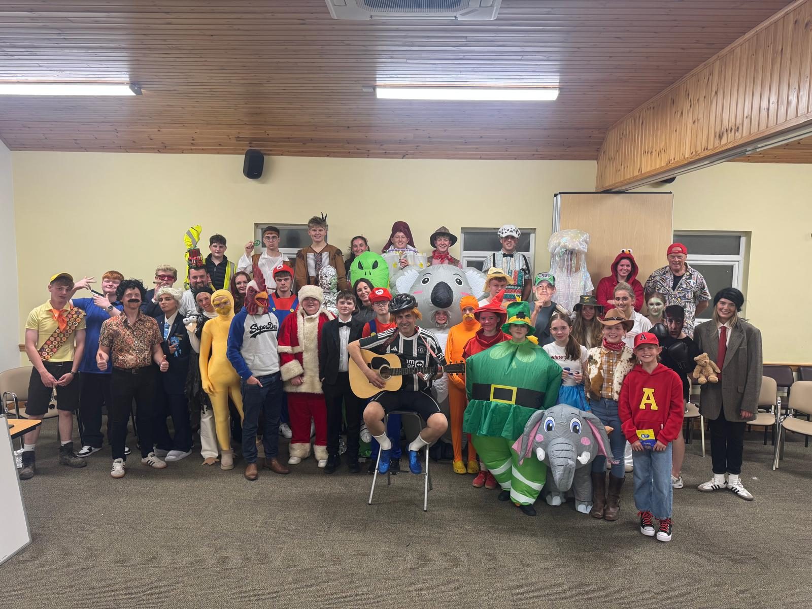 EPIC young people in fancy dress at a fellowship night